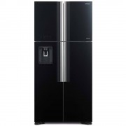 Tủ lạnh 4 cửa Ngăn đông trên Sang trọng Hitachi R-FW690PGV7X-GBK (586L, Gương Đen)