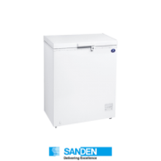 Tủ đông Sanden InterCool (Nhật) SNH-0105 (100L/Trắng/Thái/R545xS550xC845mm/12 Tháng)